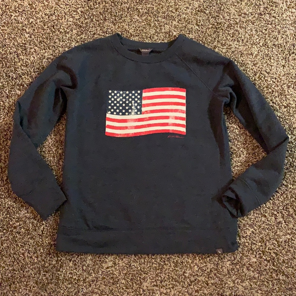 American flag sweatshirt